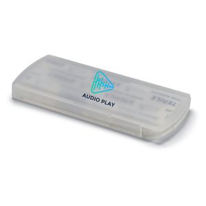 GiftRetail KC6949 - EVAN Container with plasters Transparent