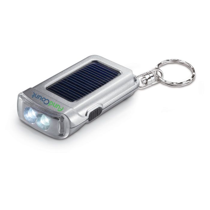GiftRetail KC7014 - RINGAL Solar powered torch key ring