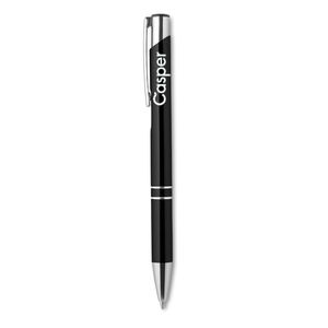 GiftRetail KC8893 - BERN Push button pen with black ink Black