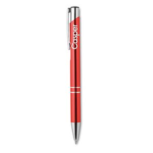 GiftRetail KC8893 - BERN Push button pen with black ink Red
