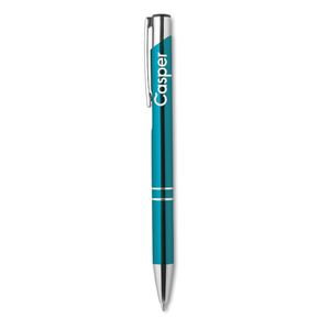 GiftRetail KC8893 - BERN Push button pen with black ink Turquoise