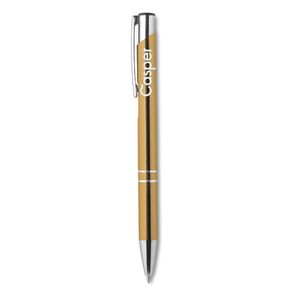GiftRetail KC8893 - BERN Push button pen with black ink Gold