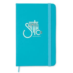 GiftRetail MO1800 - NOTELUX A6 notebook 96 lined sheets Turquoise
