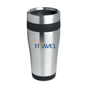 GiftRetail MO3559 - TRAM Stainless steel cup 455 ml Black