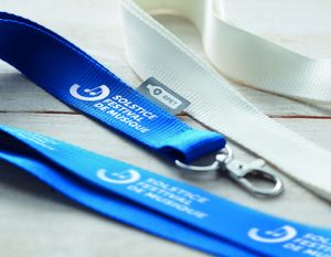 GiftRetail MO6100 - LANY RPET Lanyard in RPET 20 mm Blue