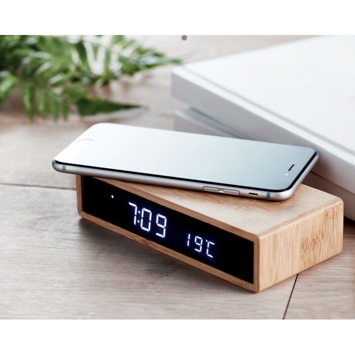 GiftRetail MO6139 - MORO Wireless charger in bamboo