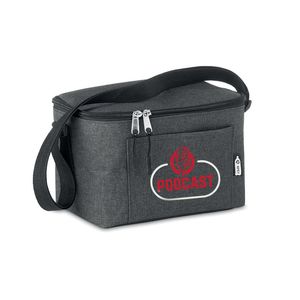 GiftRetail MO6150 - CUBA 600D RPET Cooler bag for cans Black