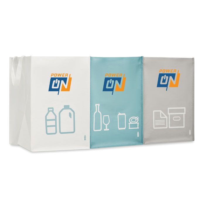 GiftRetail MO6154 - THREE BIN 3 RPET nonwoven bin bags
