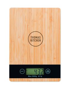 GiftRetail MO6245 - PRECISE Bamboo digital kitchen scales Wood