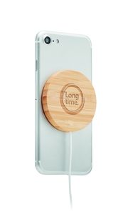 GiftRetail MO6266 - RUNDO MAG Magnetic Wireless charger Wood