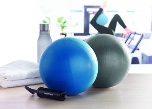 GiftRetail MO6339 - INFLABALL Small Pilates ball with pump Blue
