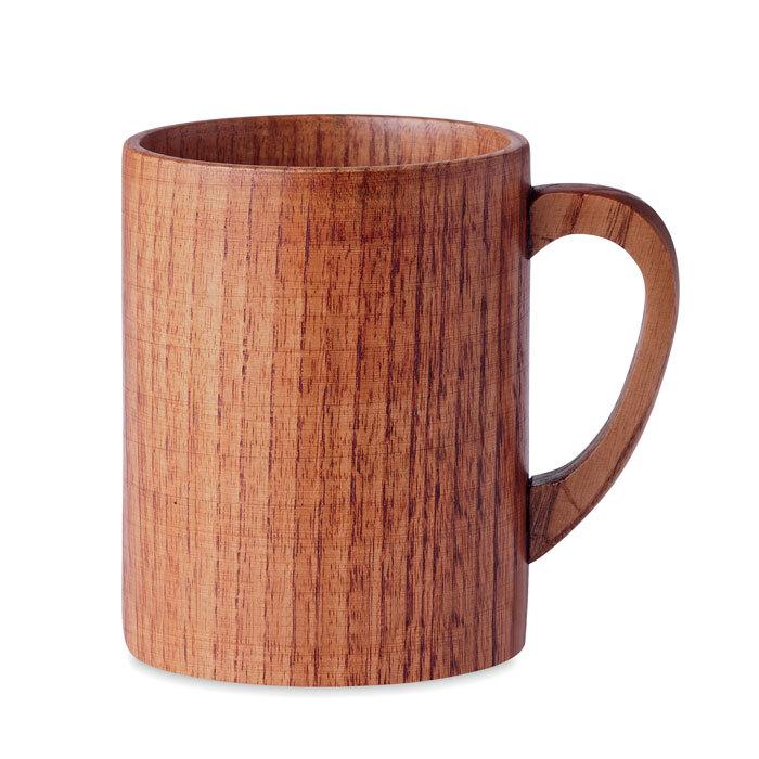 GiftRetail MO6363 - TRAVIS Oak wooden mug 280 ml