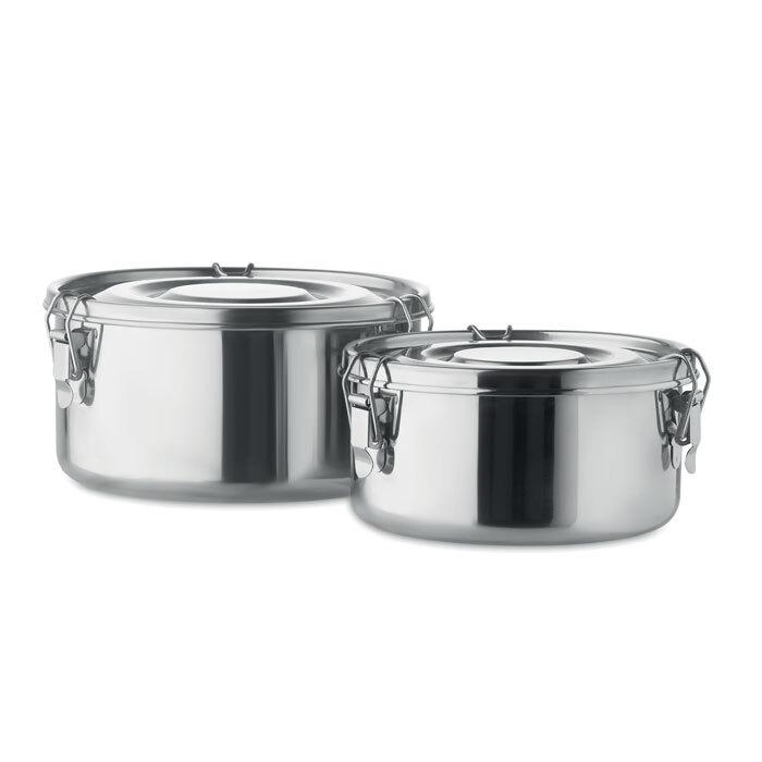 GiftRetail MO6365 - ELLES Set of 2 stainless steel boxes