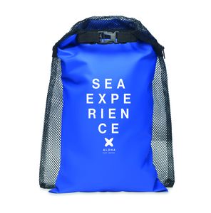 GiftRetail MO6370 - SCUBA MESH Waterproof bag 6L with strap Royal Blue