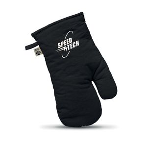 GiftRetail MO6381 - NEVON Organic cotton oven glove Black