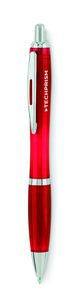 GiftRetail MO6409 - RIO RPET Druckkugelschreiber RPET Transparent Red