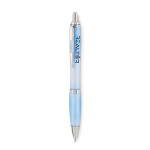 GiftRetail MO6409 - RIO RPET Ball pen in RPET transparent light blue