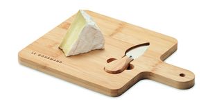 GiftRetail MO6415 - DARFIELD Cheese board set in bamboo Wood
