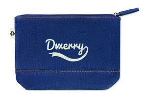 GiftRetail MO6421 - STYLE POUCH Recycled denim cosmetic pouch Blue