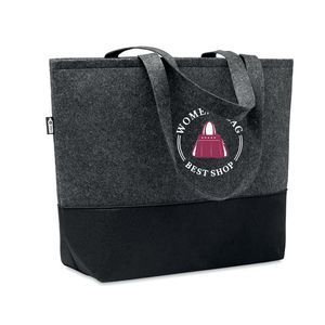 GiftRetail MO6455 - DUO INDICO RPET felt shopping bag Dark Grey
