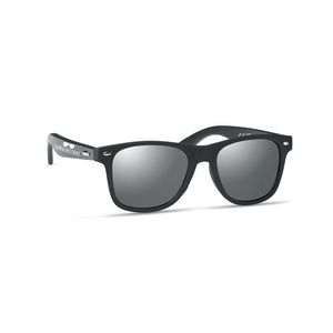 GiftRetail MO6492 - RHODOS Sunglasses with bamboo arms shiny silver