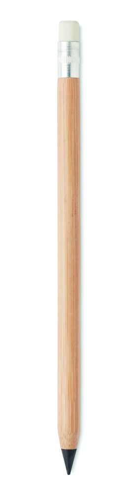 GiftRetail MO6493 - INKLESS PLUS Bambu musteeton kynä