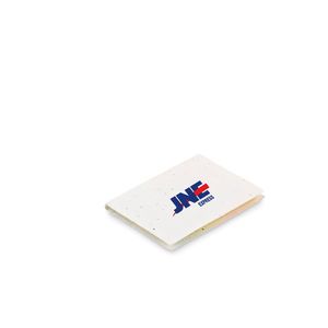 GiftRetail MO6510 - VISON SEED Papierowy notatnik z nasionami Biały