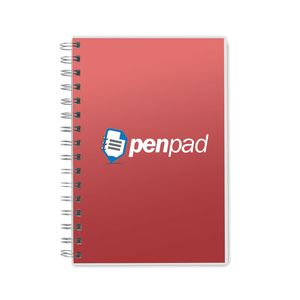 GiftRetail MO6532 - ANOTATE A5 RPET notebook recycled lined Red
