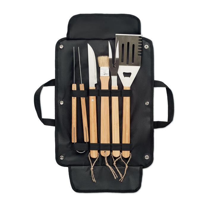 GiftRetail MO6537 - ALLIER 5 BBQ tools in pouch