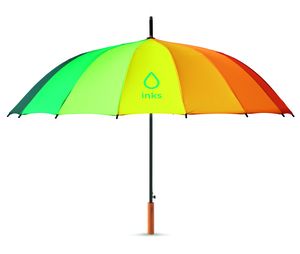 GiftRetail MO6540 - BOWBRELLA Regenschirm regenbogenfarbig Bunt