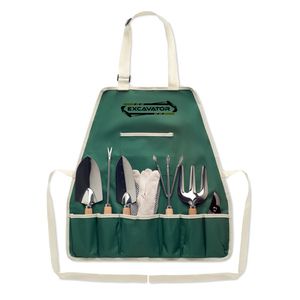 GiftRetail MO6548 - Apron and garden tools Green