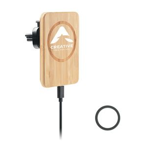 GiftRetail MO6571 - NAGO Magnetic wireless charger 15W Wood