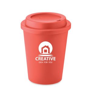 GiftRetail MO6582 - Double wall cup PP 300 ml Red