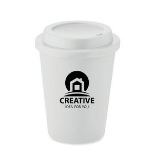 GiftRetail MO6582 - Double wall cup PP 300 ml White