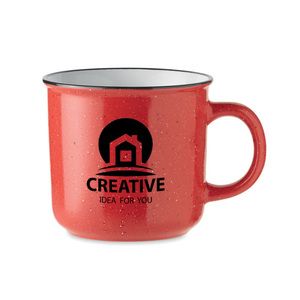 GiftRetail MO6605 - PIGA Ceramic vintage mug 400 ml Red