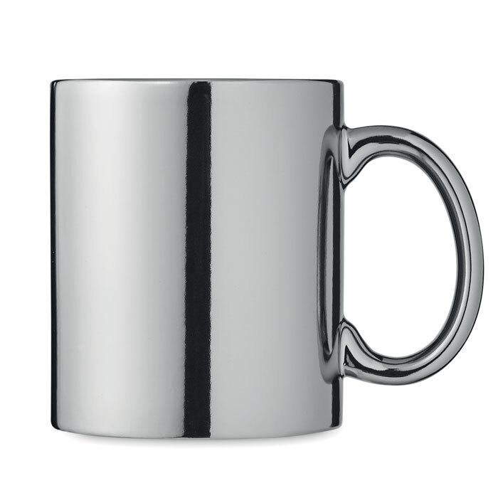 GiftRetail MO6607 - HOLLY Ceramic mug metallic 300 ml