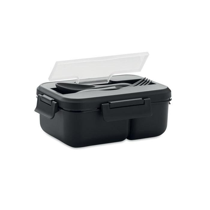 GiftRetail MO6646 - MAKAN Lunch box et couverts en PP