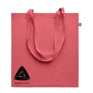 GiftRetail MO6674 - ZOCO COLOUR Recycled cotton shopping bag Red