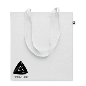 GiftRetail MO6674 - ZOCO COLOUR Recycled cotton shopping bag White