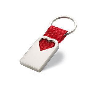 GiftRetail MO7155 - BONHEUR Nyckelring med hjärta