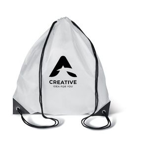 GiftRetail MO7208 - SHOOP 190T Polyester drawstring bag White