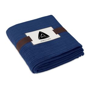 GiftRetail MO7246 - CAP CODE Fleece blanket.240 gr/m2 Blue