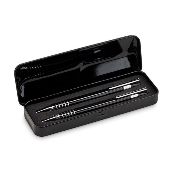 GiftRetail MO7323 - ALUCOLOR Elegant Aluminium Ballpoint Pen Set with Case