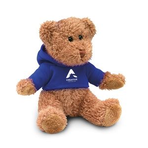 GiftRetail MO7375 - JOHNNY Teddy bear plus with hoodie Blue
