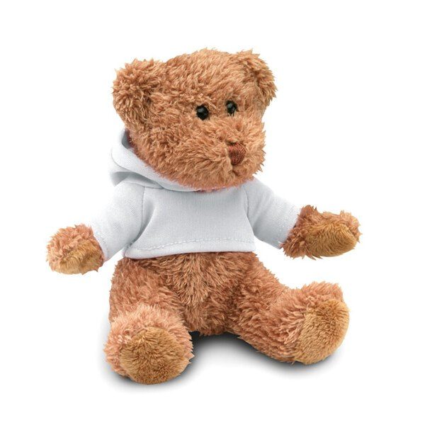 GiftRetail MO7375 - JOHNNY Adorable Hoodie Teddy Bear Plush Toy