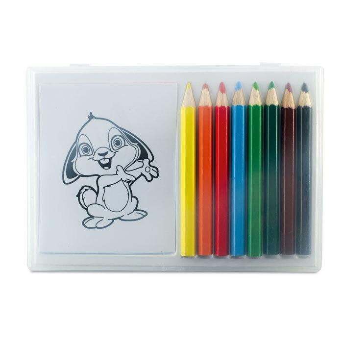 GiftRetail MO7389 - RECREATION Wooden pencil colouring set