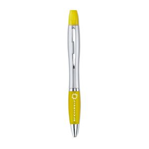 GiftRetail MO7440 - RIO DUO 2 in 1 ball pen Yellow