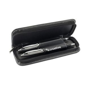 GiftRetail MO7475 - BALTIMORE Ball pen and roller set Black