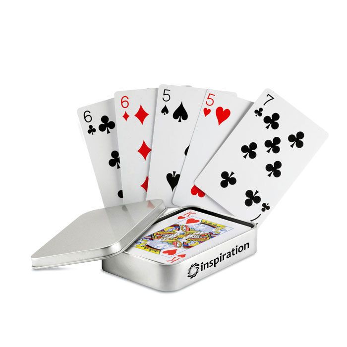 GiftRetail MO7529 - AMIGO Playing cards in tin box