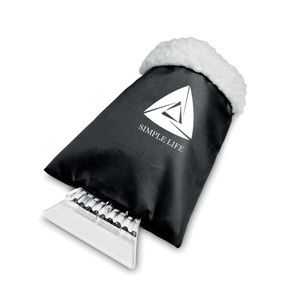 GiftRetail MO7780 - Ice scraper with glove Black